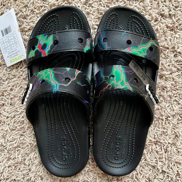 Crocs Classic Sandals Out of This World Lightning Unisex Men’s Sz 9 Women Sz 11 - Picture 7 of 12
